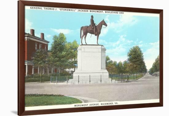 Stonewall Jackson Monument, Richmond, Virginia-null-Framed Art Print