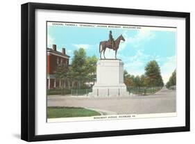 Stonewall Jackson Monument, Richmond, Virginia-null-Framed Art Print