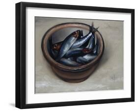 Stoneware Bowl, Full of Sprats, 2013-James Gillick-Framed Giclee Print