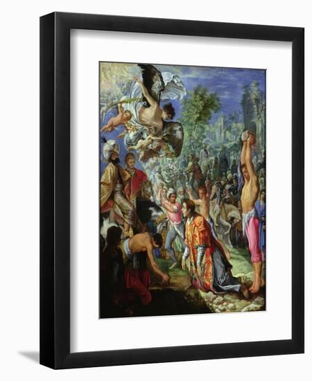 Stoning of St. Stephen, C.1602-05-Adam Elsheimer-Framed Giclee Print