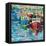 Stonington Docks-Jeanette Vertentes-Framed Stretched Canvas