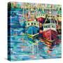 Stonington Docks-Jeanette Vertentes-Stretched Canvas