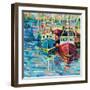 Stonington Docks-Jeanette Vertentes-Framed Art Print