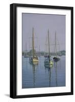 Stonington Sail Boats-Bruce Dumas-Framed Giclee Print