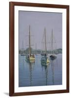 Stonington Sail Boats-Bruce Dumas-Framed Giclee Print