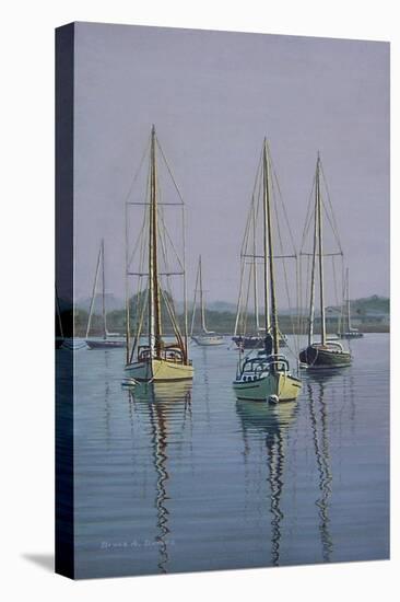 Stonington Sail Boats-Bruce Dumas-Stretched Canvas