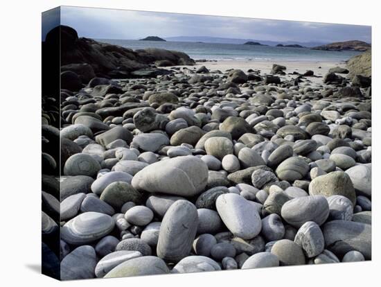 Stony Beach on Knoydart Peninsula, Western Scotland-Pete Cairns-Stretched Canvas