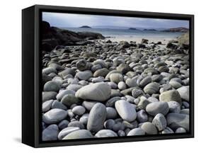 Stony Beach on Knoydart Peninsula, Western Scotland-Pete Cairns-Framed Stretched Canvas