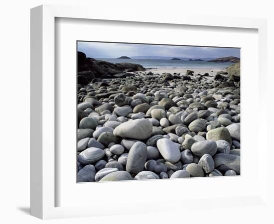 Stony Beach on Knoydart Peninsula, Western Scotland-Pete Cairns-Framed Premium Photographic Print