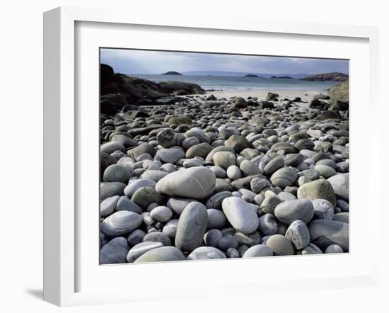 Stony Beach on Knoydart Peninsula, Western Scotland-Pete Cairns-Framed Photographic Print