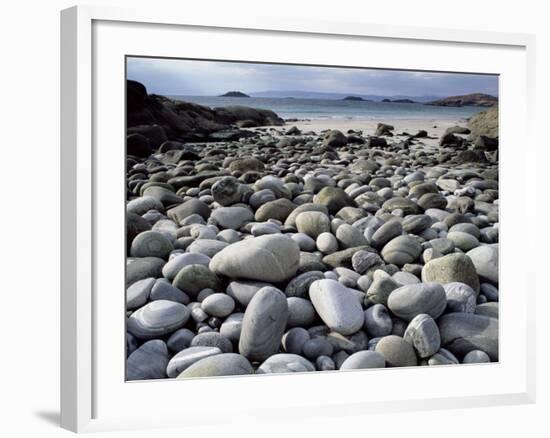 Stony Beach on Knoydart Peninsula, Western Scotland-Pete Cairns-Framed Photographic Print