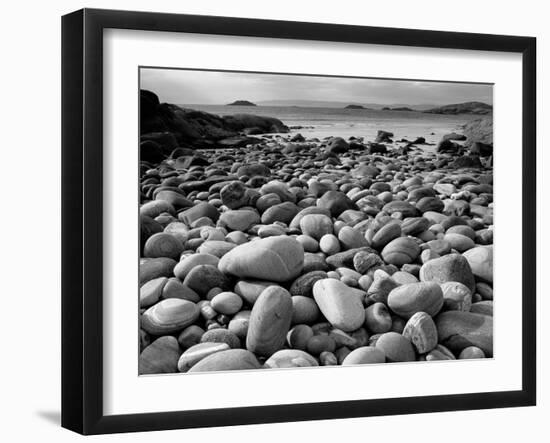 Stony Beach on Knoydart Peninsula, Western Scotland-Pete Cairns-Framed Photographic Print