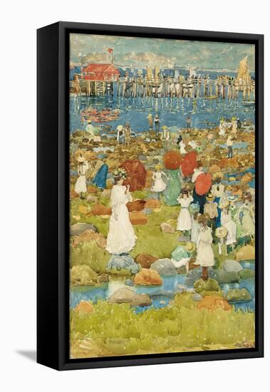 Stony Beach-Maurice Brazil Prendergast-Framed Stretched Canvas