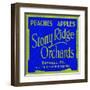 Stony Ridge Orchards Peaches and Apples-null-Framed Art Print