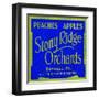 Stony Ridge Orchards Peaches and Apples-null-Framed Art Print