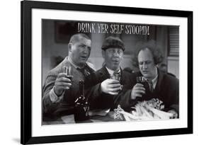 Stooges � Drink Yer Self Stoopid!-Unknown-Framed Art Print