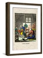Stool Maker-null-Framed Art Print
