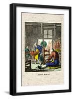 Stool Maker-null-Framed Art Print