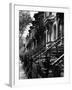 Stoops on 19th Century Brooklyn Row Houses-Karen Tweedy-Holmes-Framed Premium Photographic Print