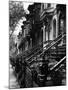 Stoops on 19th Century Brooklyn Row Houses-Karen Tweedy-Holmes-Mounted Premium Photographic Print