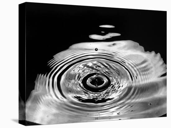 Stop-Action Photograph of Drop of Water as it Falls and Finally Splashes-Gjon Mili-Stretched Canvas