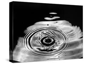 Stop-Action Photograph of Drop of Water as it Falls and Finally Splashes-Gjon Mili-Stretched Canvas