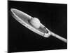 Stop Action Shot of Ball Impacting Tennis Racquet-Gjon Mili-Mounted Photographic Print