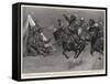 Stop!, an Incident on the Road to Lhassa-William T. Maud-Framed Stretched Canvas