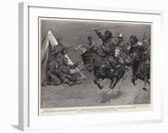 Stop!, an Incident on the Road to Lhassa-William T. Maud-Framed Giclee Print