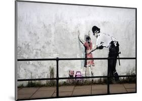 Stop and search-Banksy-Mounted Art Print