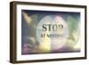 Stop at Nothing-Vintage Skies-Framed Giclee Print