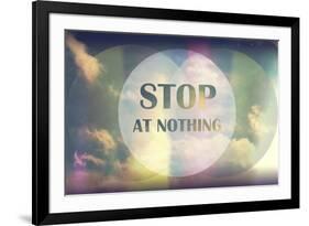 Stop at Nothing-Vintage Skies-Framed Giclee Print