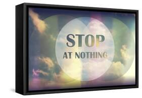 Stop at Nothing-Vintage Skies-Framed Stretched Canvas