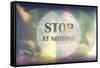 Stop at Nothing-Vintage Skies-Framed Stretched Canvas