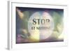 Stop at Nothing-Vintage Skies-Framed Giclee Print