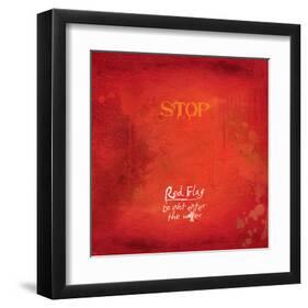 Stop Flag-Miranda York-Framed Art Print