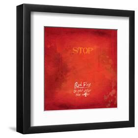 Stop Flag-Miranda York-Framed Art Print