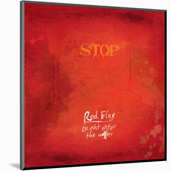 Stop Flag-Miranda York-Mounted Art Print