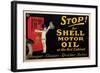 Stop for Shell Motor Oil-null-Framed Art Print
