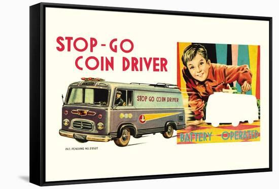 Stop-Go Coin Driver-null-Framed Stretched Canvas