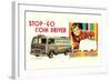 Stop-Go Coin Driver-null-Framed Art Print