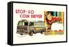 Stop-Go Coin Driver-null-Framed Stretched Canvas