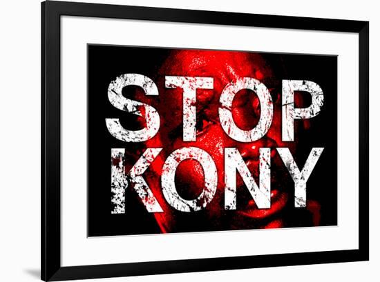 Stop Joseph Kony 2012 Face Political Poster-null-Framed Poster