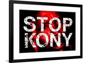 Stop Joseph Kony 2012 Face Political Poster-null-Framed Poster