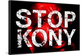 Stop Joseph Kony 2012 Face Political-null-Framed Art Print