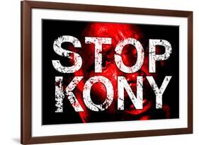 Stop Joseph Kony 2012 Face Political-null-Framed Art Print