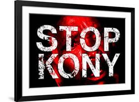 Stop Joseph Kony 2012 Face Political-null-Framed Art Print