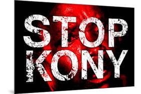 Stop Joseph Kony 2012 Face Political-null-Mounted Art Print