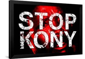 Stop Joseph Kony 2012 Face Political-null-Framed Art Print