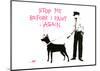 Stop me before I paint again-Banksy-Mounted Giclee Print